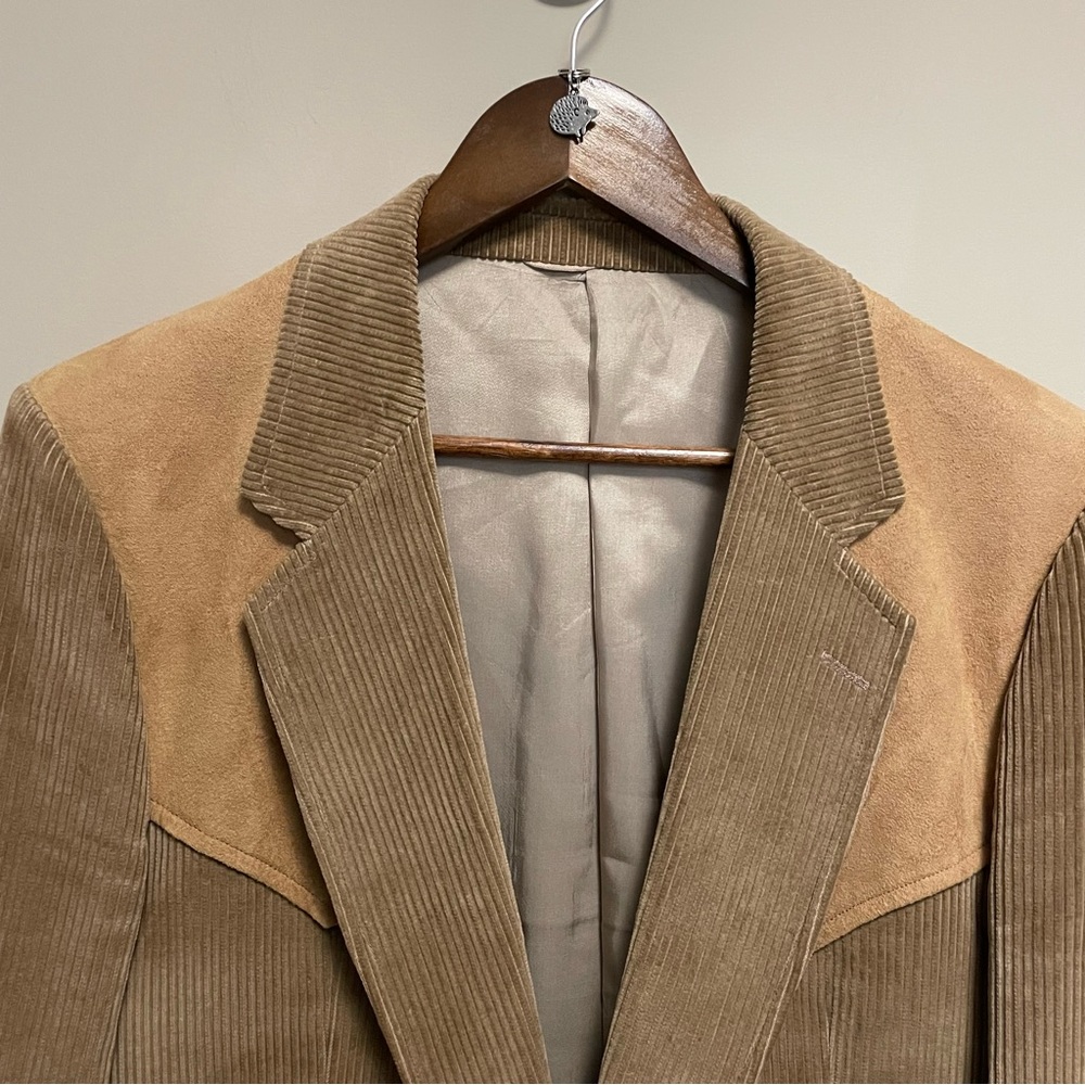 Dallas By Paragon Western Cowboy Yoke Sports Coat Suit Jacket Blazer Vintage - Picture 2 of 16